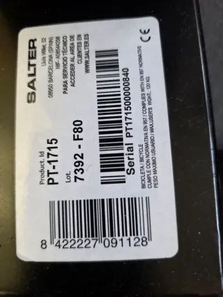 Bicicleta Estática Salter PT-1715