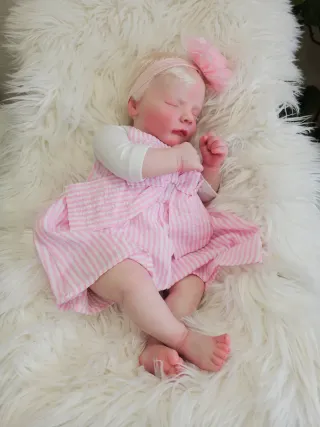 Bebé Reborn Albino original para colecionador