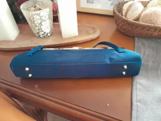 Bolso de mano fiesta azul