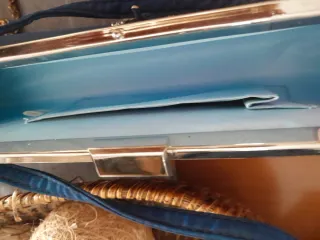 Bolso de mano fiesta azul