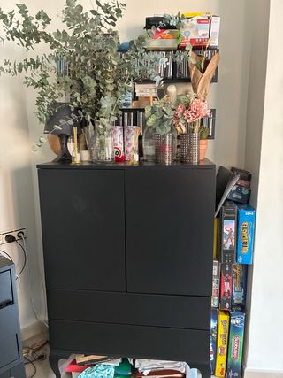 Mobile credenza Trollsta Ikea nero