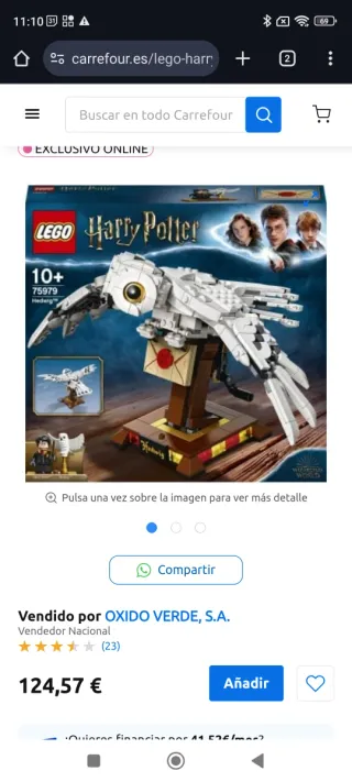 LEGO Harry Potter Hedwig 75979 (sin abrir)