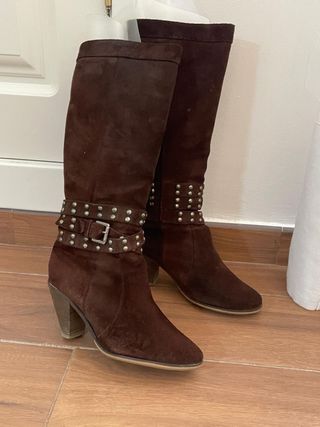 Botas altas ante marrón Estefania Marco