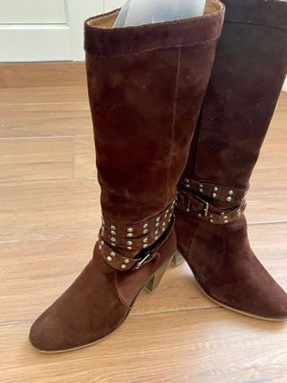 Botas altas ante marrón Estefania Marco