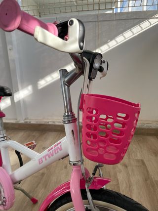 Bicicleta infantil Decathlon 16 rosa