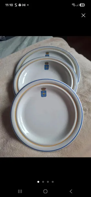 Vajilla 15 piezas Escudo Oviedo