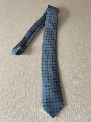 Corbata Hermes Seda Azul