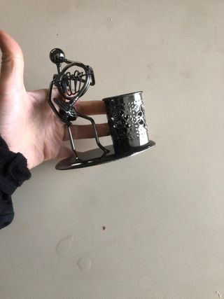 Statuine decorative musicisti metallo portapenne