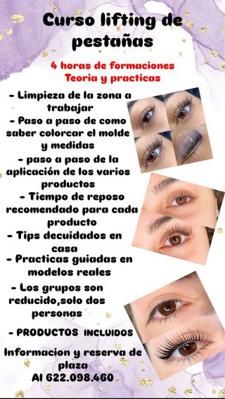Curso Lifting de Pestañas + Tintes de pestañas