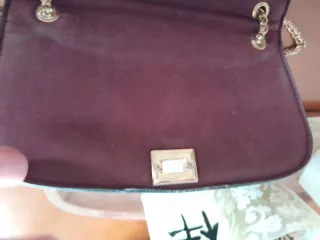 Bolso granate oscuro  charol