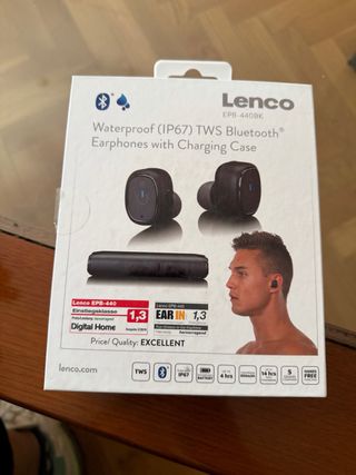 Auriculares Lenco EPB-440BK Bluetooth IP67 nuevos