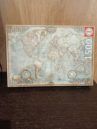 Puzzle Mapa del Mundo 1500 Piezas Educa