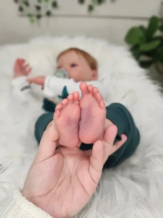 Bebé Reborn loiro original para colecionador