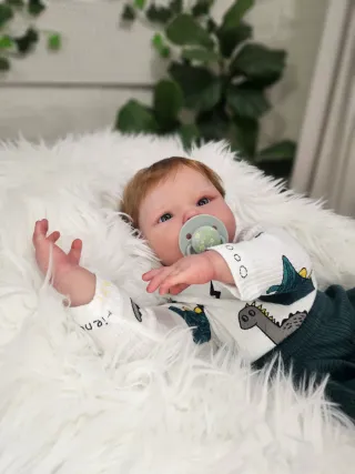 Bebé Reborn loiro original para colecionador