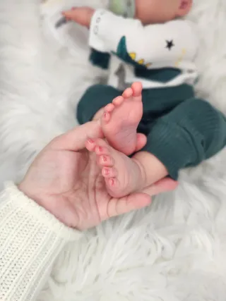 Bebé Reborn loiro original para colecionador