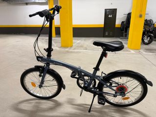 Bicicleta plegable Btwin Tilt 120 azul