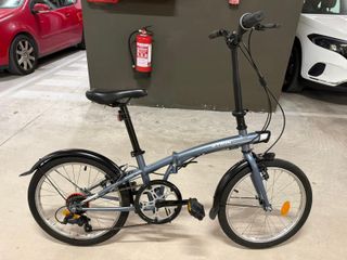 Bicicleta plegable Btwin Tilt 120 azul