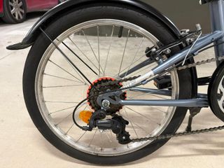 Bicicleta plegable Btwin Tilt 120 azul