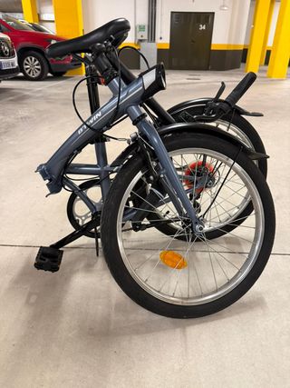 Bicicleta plegable Btwin Tilt 120 azul