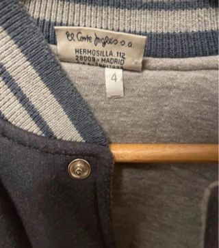 Chaqueta Bomber Gris - talla L