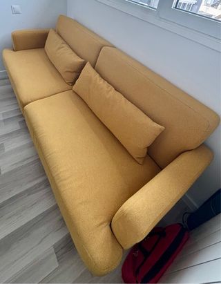 Sofá Cama Elvis Maisons du Monde Mostaza