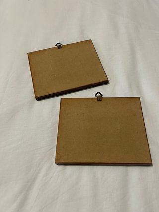 Coppia quadri cromolitografie vintage