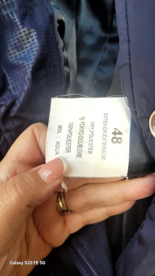 Chaquetón azul mujer