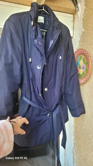 Chaquetón azul mujer