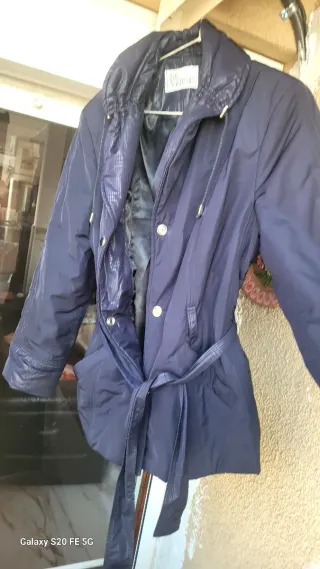 Chaquetón azul mujer