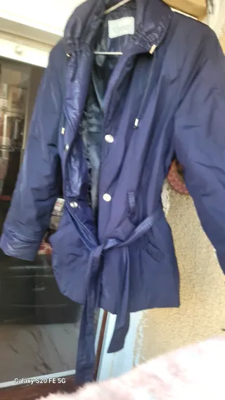 Chaquetón azul mujer