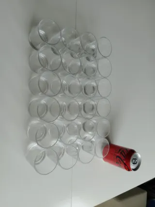 Juego de 24 vasos de cristal