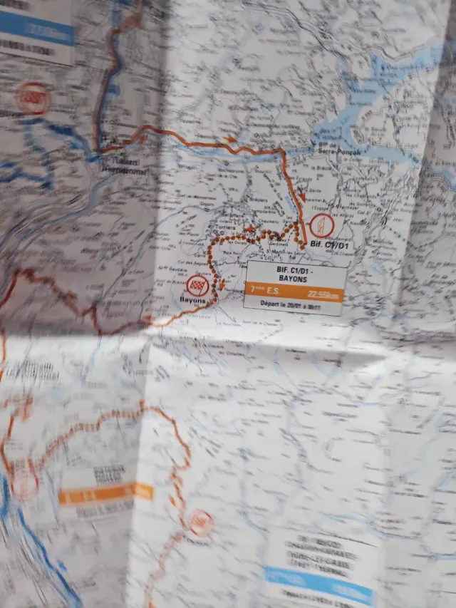 Mapa Michelin Rallye Montecarlo 1998