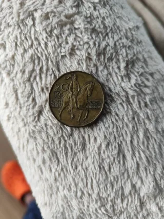 Moneda 20 Kč Cecoslovacchia