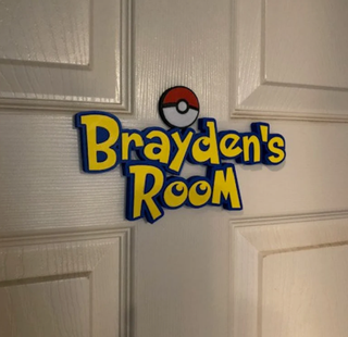 Nombre personalizado estilo Pokémon | Figura 3D