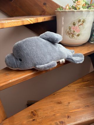 Peluche delfino grigio Lunghezza circa 36 cm