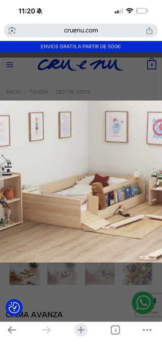 Cama Montessori Madera muy buen estado