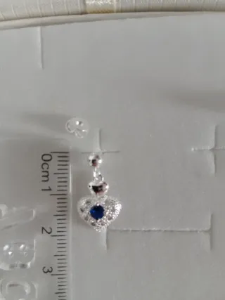 Conjunto Plata 925 Corazón con Circonitas