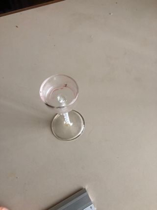 Portacandele in vetro con cristalli