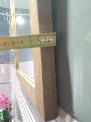 Espejo tocador madera modernista