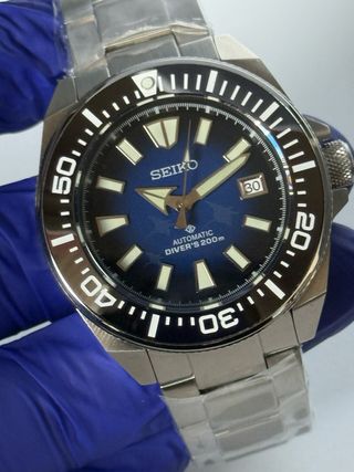 Reloj Seiko MoD tipo Samurai Dark Blue