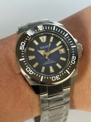 Reloj Seiko MoD tipo Samurai Dark Blue