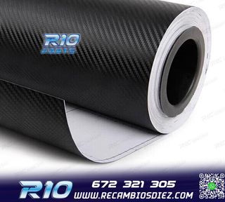 VINILO ADHESIVO CARBONO NEGRO
