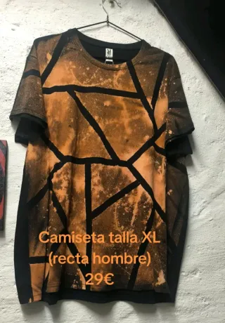 Camiseta hombre XL efecto tie-dye