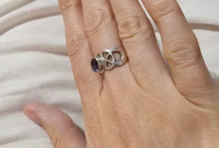 Anillo Plata Amatista Morada