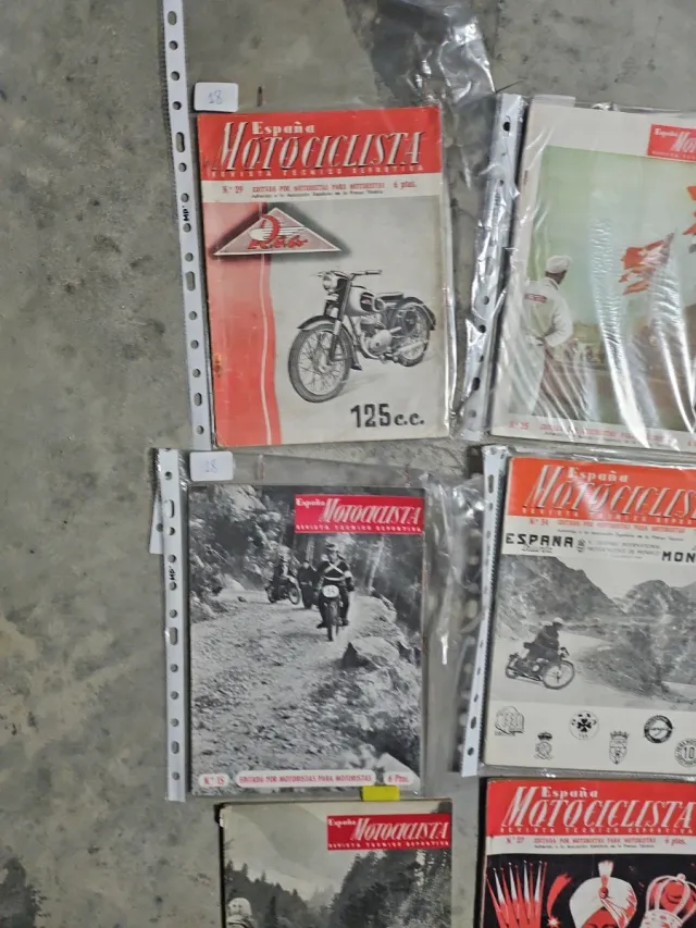 Lote 12 Revistas España Motociclista Años 50