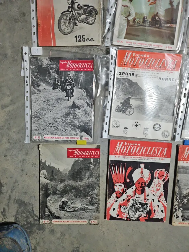 Lote 12 Revistas España Motociclista Años 50
