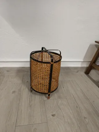 Portavelas Zara Home Vintage Ratán