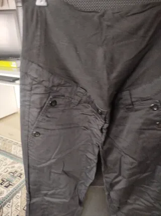 Pantalón vestir premamá H&M Mama negro T.XL