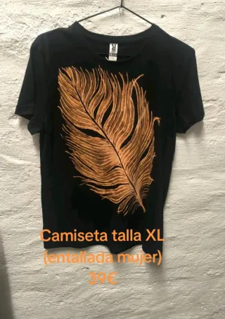 Camiseta XL Pluma Naranja