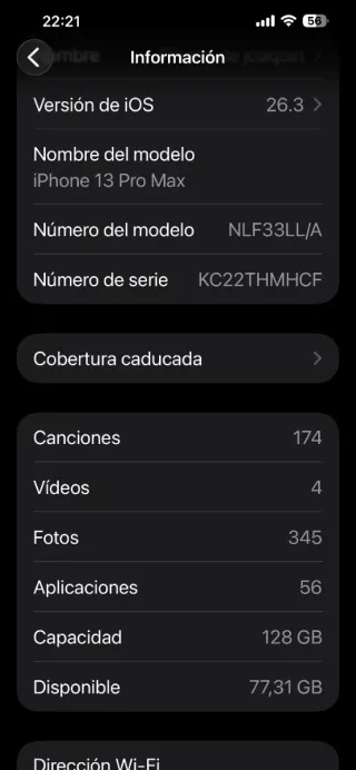 iPhone 13 Pro Max 128GB Plata